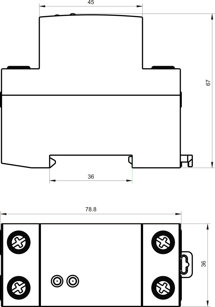 Automatic reset over and under voltage protector JGGQ-63